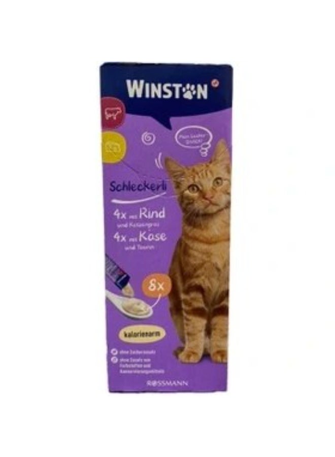 winston cat treats beef and cheese with grass and taurine 8*15 - Image 1